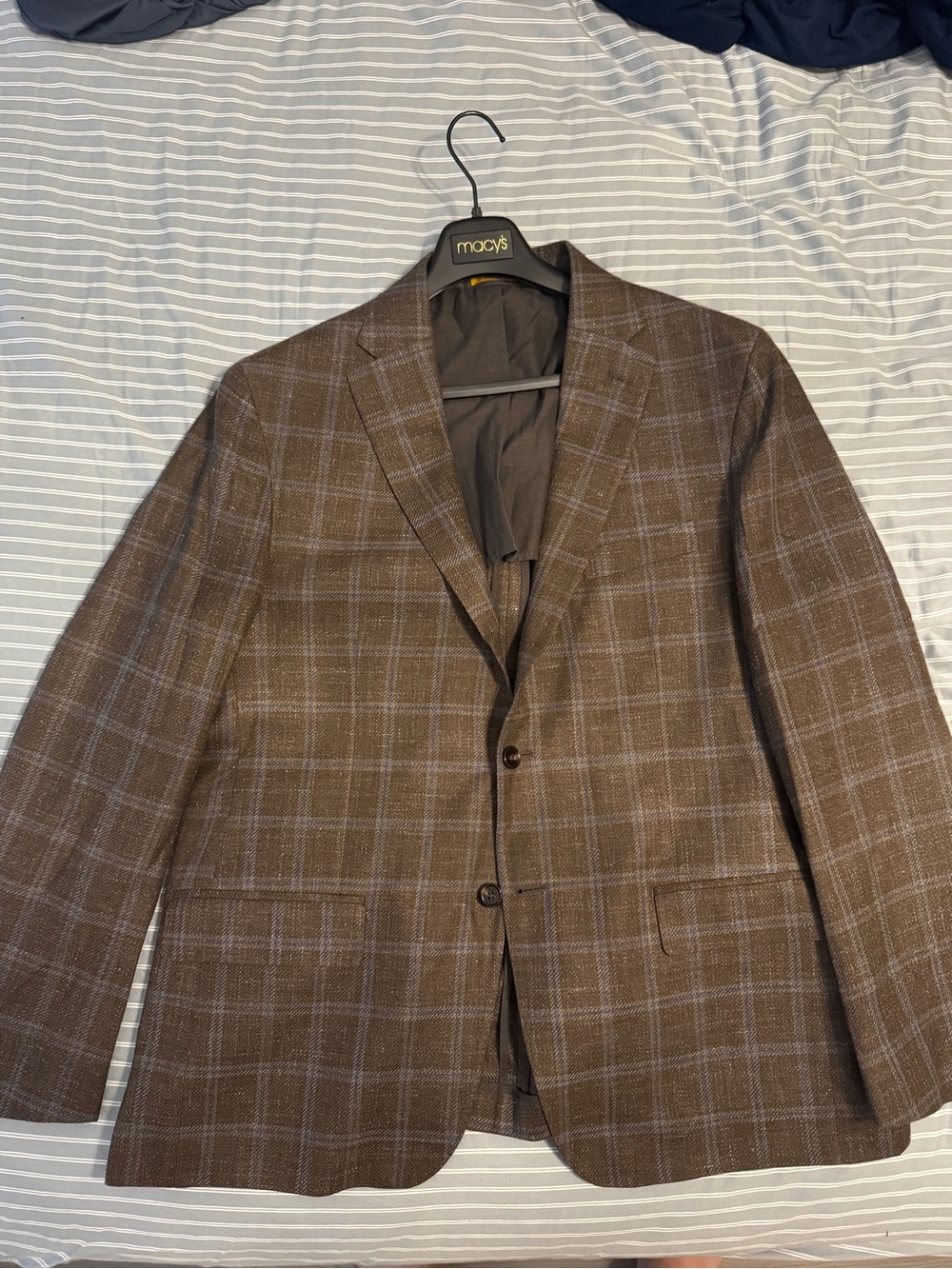 Men’s 46R Hickey Freeman Windowpane Men's Blazer